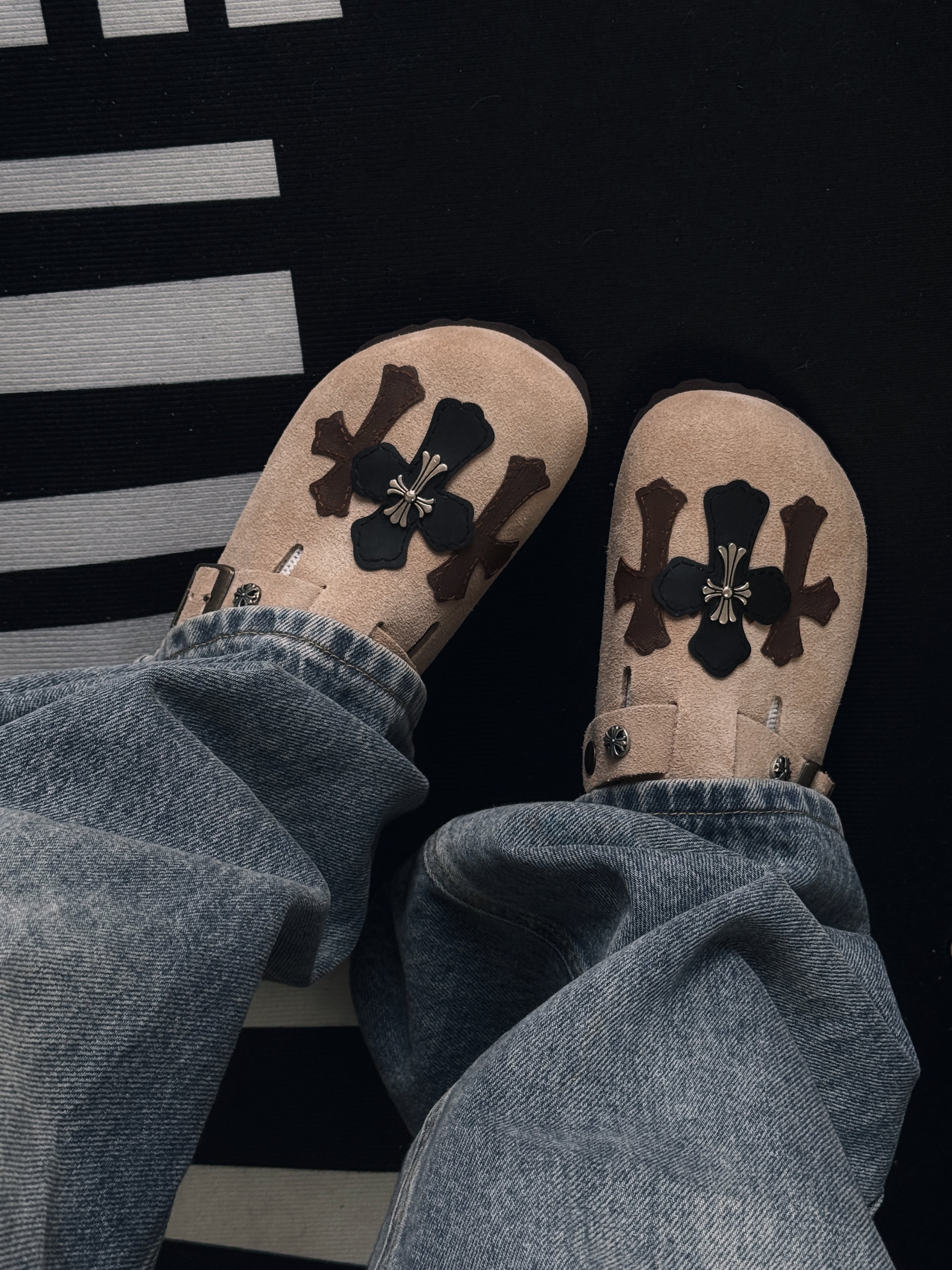 Chrome Hearts Birkenstock Handmade Cutsom